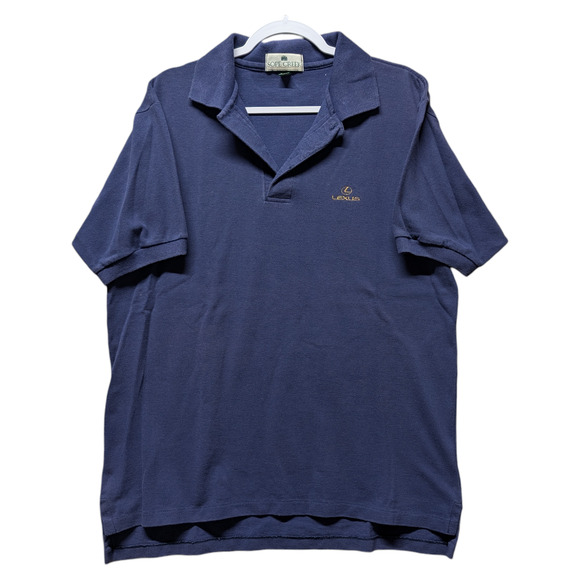 90s Lexus Embroidered Automotive Promo Golf Polo Shirt - Picture 1 of 6